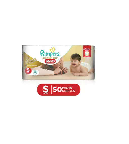 Buy PAMPERS PREMIUM CARE PANTS DIAPERS SMALL - 46 COUNT Online & Get Upto  60% OFF at PharmEasy