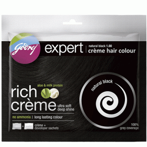 Godrej Expert Rich Crème Hair Colour NATURAL BLACKK 1.00
