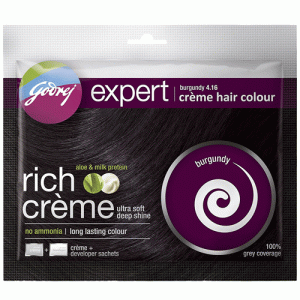 Godrej Expert Rich Crème Hair Colour – Burgundy 4.16