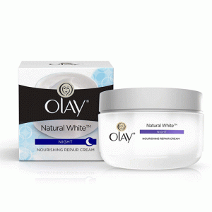 Olay Natural White All in One Fairness Night Skin Cream, 50g