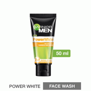 Garnier Men Power Light and White Face Wash 50ml+20% Extra