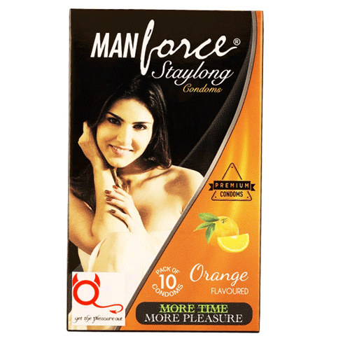 ManforceOrangeFlavoured Condoms (Pack of 10)