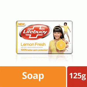 Lifebuoy Lemon Fresh Soap Bar, 125g
