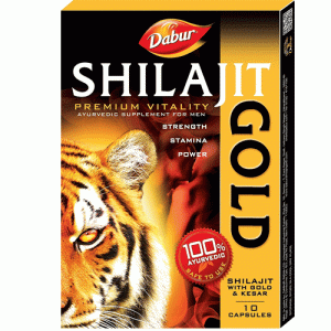 Dabur Shilajit Gold for Strength, Stamina and Power - 10 Capsules