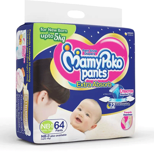 NB 114 Mamy Poko Pants Baby Diaper, Size: Small, Age Group: Newly Born at  Rs 990/pack in Chennai